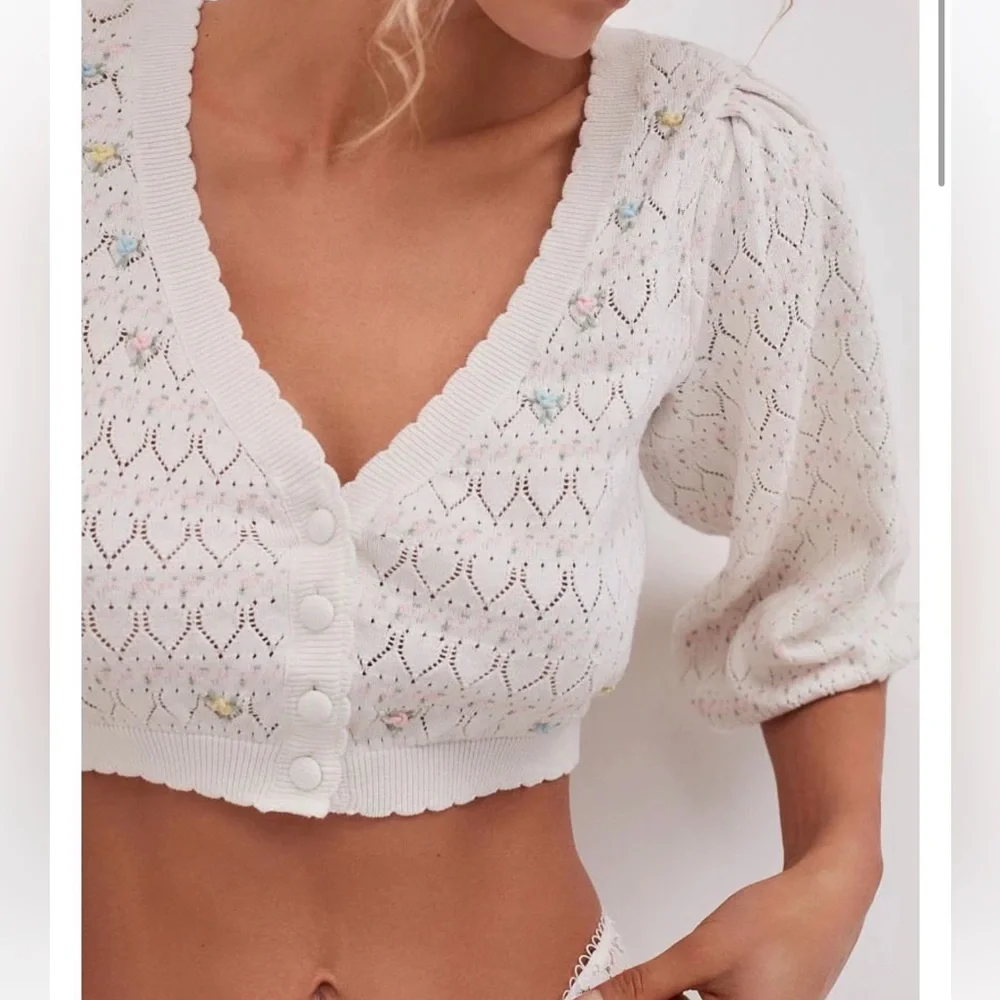For love 💕& lemons 🍋Charleston cropped top - Picture 3 of 14